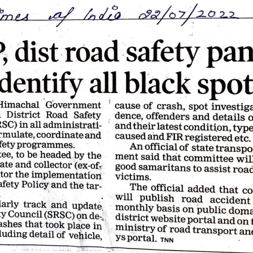 road safety Newspaper Cuttings